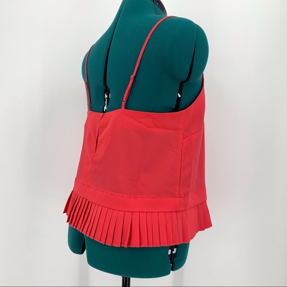 French Connection Crepe Light Azalea Pleated Hem Cami NWT, Medium - Picture 8 of 16